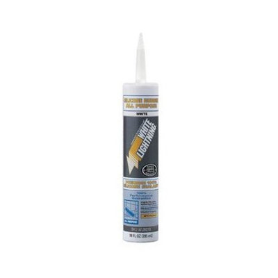White Lightning W11124510 Aluminum RTV Silicone Sealant, 10 oz.