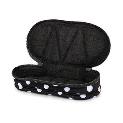 Therapure Health Essentials Essential Oil Carrying Case, Purse-Size, 5/8 Dram, 14-Bottle, Pattern, B & W Dot