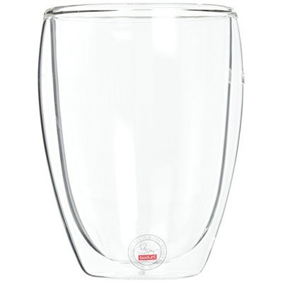 BODUM Pavina Double Wall Glass 15 Oz, Set of 2 - CLEAR
