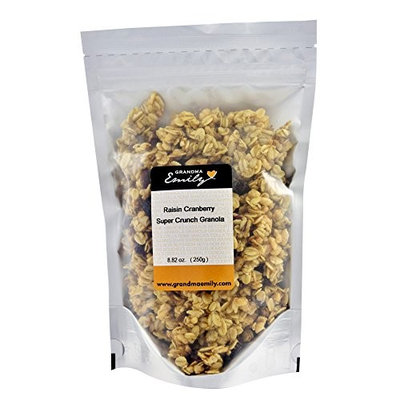 Grandma Emily Raisin Cranberry Super Crunch Granola 8.82 oz (4 Pack)