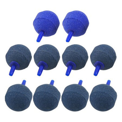 10 Pcs 5mm Air Tube Mineral Bubbles Air Stone Airstone for Aquarium Pump