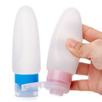 ValourGo Travel Bottles Set TSA Approved with Refillable Silicone Leak Proof Valve and Travel Accessories for Liquid - 2 Pack 3 OZ Travel Containers