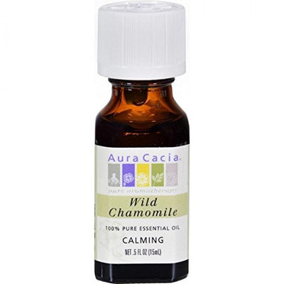 Aura Cacia Essential Oil, Calming Wild Chamomile, 0.5 fluid ounce by Aura Cacia