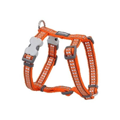 Red Dingo DH-RB-OR-LG Dog Harness Reflective Orange Large