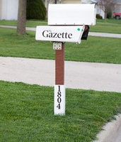 Post Shields XL 4'L x 4'W x 18'H Mailbox & Fence White Sleeve Grass Trimmer Protector