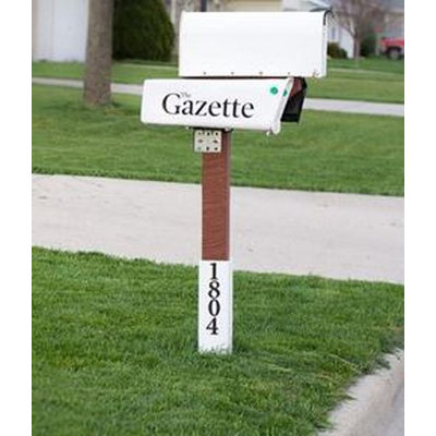 Post Shields XL 4'L x 4'W x 18'H Mailbox & Fence White Sleeve Grass Trimmer Protector