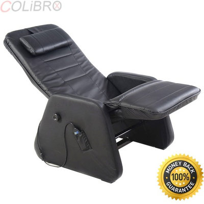 COLIBROX--New Zero Gravity Electric Massage Chair Recliner PU Leather w/Controller Black. full body zero gravity shiatsu massage chair recliner 3d massager heat long rail. zero gravity massage chair.