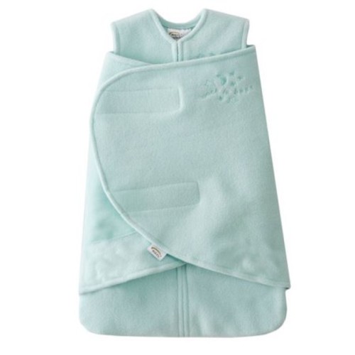 HALO SleepSack Wearable Blankets Micro Fleece - Baby Blue & Cream, 2-Pack, Small