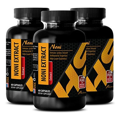 Digestive support for weight loss - NONI EXTRACT - Antioxidant supplement - 3 Bottles 180 Capsules