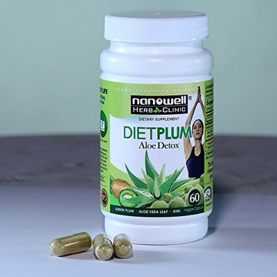 Nanowell Diet Plum Aloe Detox for Detox and Weight Loss | Cleanse, Repair and Regulate Your Intestinal Health | Eliminating wastes from your body in natural way!