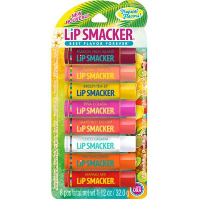 Bonne Bell Lip Smacker Tropical Flavors 8 piece count