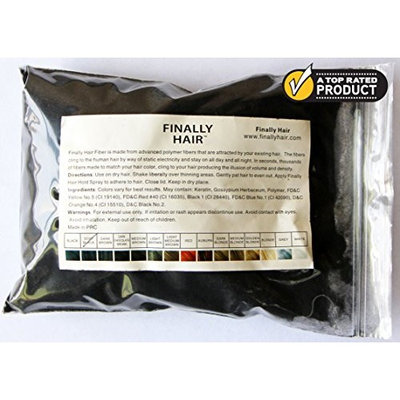 Hair Building Fibers - Light Medium Brown 50 Gram Refill - Refill Your Existing Fiber Bottle. Hair Filler Fibers. Cover Grey Roots Concealer by Finally Hair...