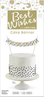 Signature Brands Best Wishes Premium By Cake Mate Cake Banner -Congratulations