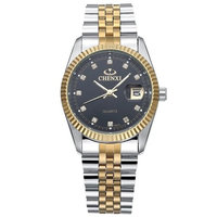 Men's Fashion Quartz Business Waterproof Analog Stainless Steel Wrist Watch