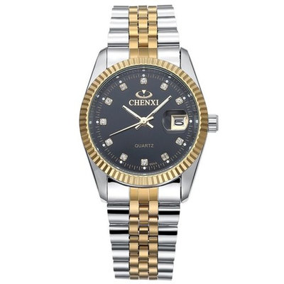 Men's Fashion Quartz Business Waterproof Analog Stainless Steel Wrist Watch
