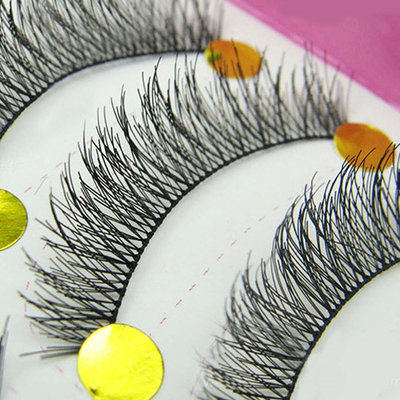 Bluelans 10 Pairs Makeup Beauty False Eyelashes Extension Long Thick Cross Eye Lashes