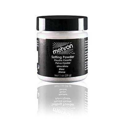 Mehron Ultrafine Setting Powder - Ultra White 1 Ounce