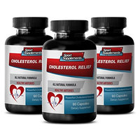 Plant sterols - CHOLESTEROL RELIEF - Improve blood circulation - 3 Bottles 120 Capsules