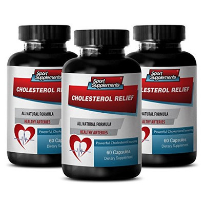 Plant sterols - CHOLESTEROL RELIEF - Improve blood circulation - 3 Bottles 120 Capsules