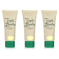 Triple Lanolin Hand and Body Lotion 0.75 Oz Travel Size (Pack of 3)