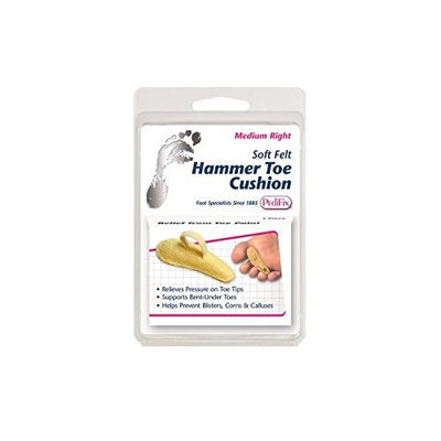 Pedifix P54 Felt Hammer Toe Cushion - Comforts Bent-Under Toes - Medium Right