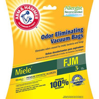 ARM & HAMMER™ Electrolux Miele FJM Premium Synthetic Odor Eliminating Canister Vacuum Bags