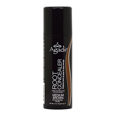 Agadir Root Concealer For Gray Coverage, Medium Brown, 2 Ounce