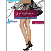 Womens Control Top Sheer Toe Silk Reflections Panty Hose