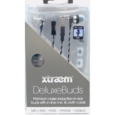 Seneca River Trading Sentry Xtraem Deluxe Noise Reduction In-Ear Buds with In-Line Mic, Green, HM560G