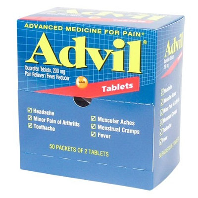 Advil Pain Relief Tablets Ibuprofen 200 mg. 100 Tab. / Box by Medique - MS73040