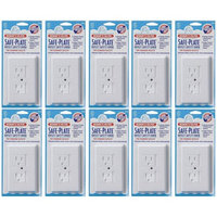 Mommy's Helper Mommys Helper - Safe Plate Electrical Outlet Covers Standard 10 Pk, White