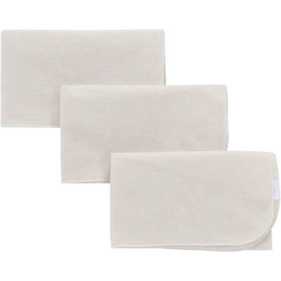 NuAngel Natural Cotton Flat Diaper, 3 Count