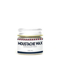 Moustache Wax - Unscented - Great Hold - All Natural | Barber Formulated
