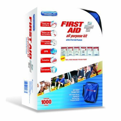 PhysiciansCare by First Aid Only Soft-Sided First Aid Kit for up to 10 People, Contains 95 Pieces