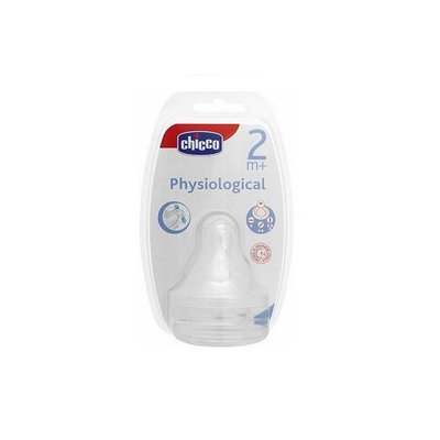 Chicco- 81627000000 Pack Of 2 Physiological Variable Flow Silicone Teats