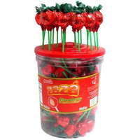 Zaza Strawberry Chewy Filled Kosher Lollipops