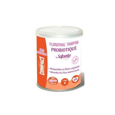 SAFORELLE FLORGYNAL Tampon probiotique mini avec applicateur (9)