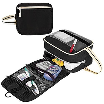 Toiletry Bag, AirBuyW 600D Poly Unisex Travel Toiletry Organizer Kit Bag With Plastic Hanger