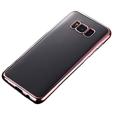 TOOPOOT Clear TPU Plating Case For Cover Galaxy S8 Plus 6.2 inch (rose g