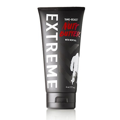 Nutt Butter EXTREME with Menthol - Mens Intense Tingle Lotion for Balls, Butt, Back, Body - Tingly Eucalyptus, Aloe, Cocoa, Vitamin E - Anti-Chafing Cream, Anti-Dry Skin, Anti-Boredom - TAME the BEAST