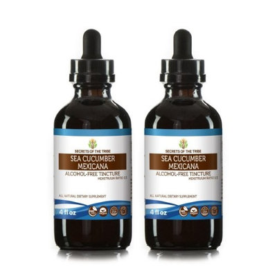 Secrets Of The Tribe Sea Cucumber Mexicana Tincture Alcohol-FREE Extract Sea Cucumber (Holothuria Mexicana) 2x4 oz