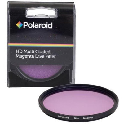 Polaroid 52mm HD Muti-Coated Magenta Dive Filter - For Use In Green Water