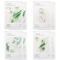 Innisfree Best 4 Type Combo Mask Pack of 8 (Cucumber, Tea Tree, Aloe, Rice)