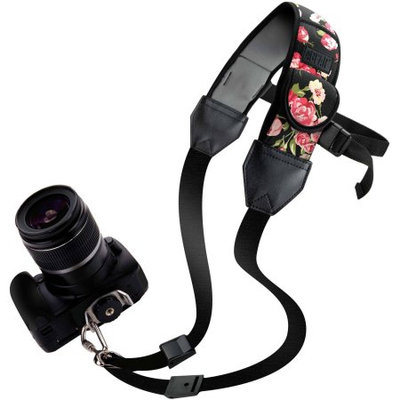 Accessory Power USA Gear Adjustable Neoprene Digital Camera Carrying Strap with Thick Neoprene and Safety Strap