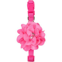 SimplyDog Pink Flower Gem Collar