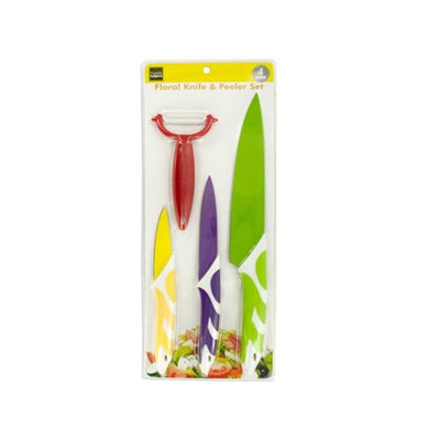 Colorful Knives & Vegetable Peeler Set