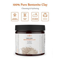 Anjou Bentonite Clay Mask Powder Detox, 16 Oz, Natural Organic Detoxifying Healing Facial Mask to Exfoliate and Deep Pore Cleansing, Remove Excessive Oil, Rejuvenate Skin and Hair, Reduces Acne