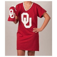 Oklahoma Sooners OU NCAA Ladies Nightshirt Sleepwear With Carrying Bag Large / Xlarge