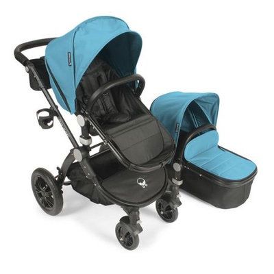 babyroues® Letour Avant Bassinet and Stroller Black Frame System in Teal