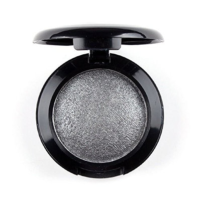 Mallofusa Single Color Baked Eye Shadow Palette Glitter Powder ,Space Silver,CES3811